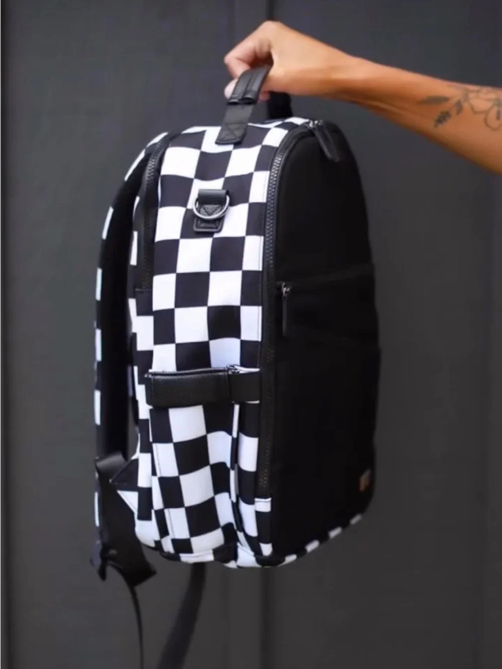 RadRev Checkered Bookbag Backpack